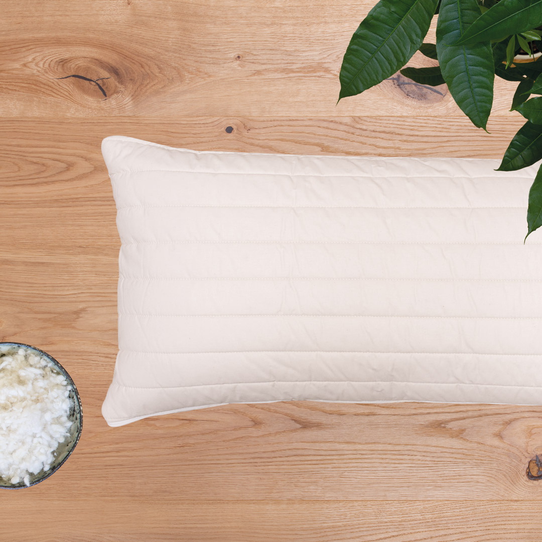 Alpakaflocken-Kopfkissen "Paco" - 80x80 cm von Allnatura