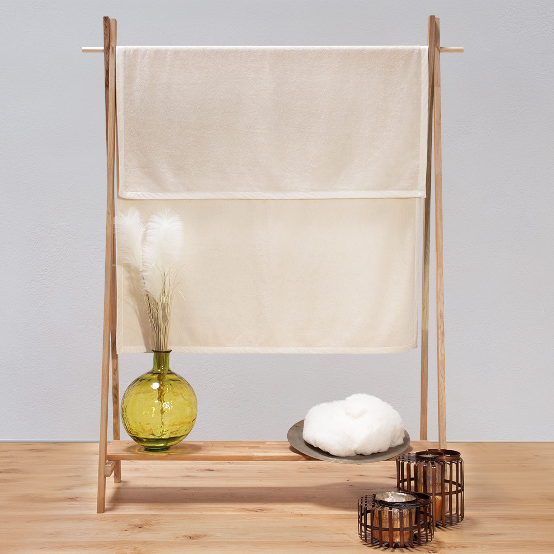 Baumwollfrottier-Leicht-Bettdecke "Nido" - 155x220 cm von Allnatura