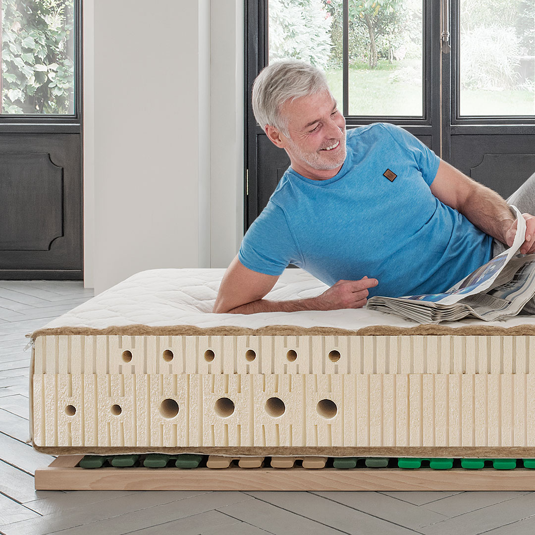 Naturlatex-Matratze "Sana-Ortho" - 90x200 cm von Allnatura