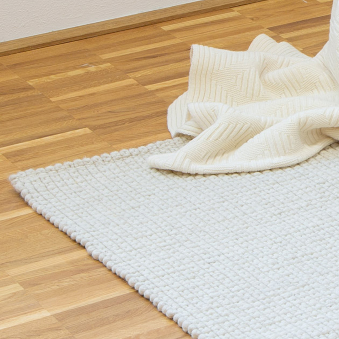 Schurwollteppich "Crusado" - 200x300 cm - grau von Allnatura