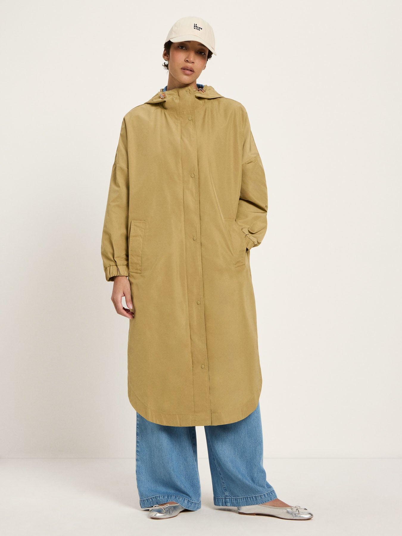 Beschichteter Mantel (GRS) - Khaki von Lanius