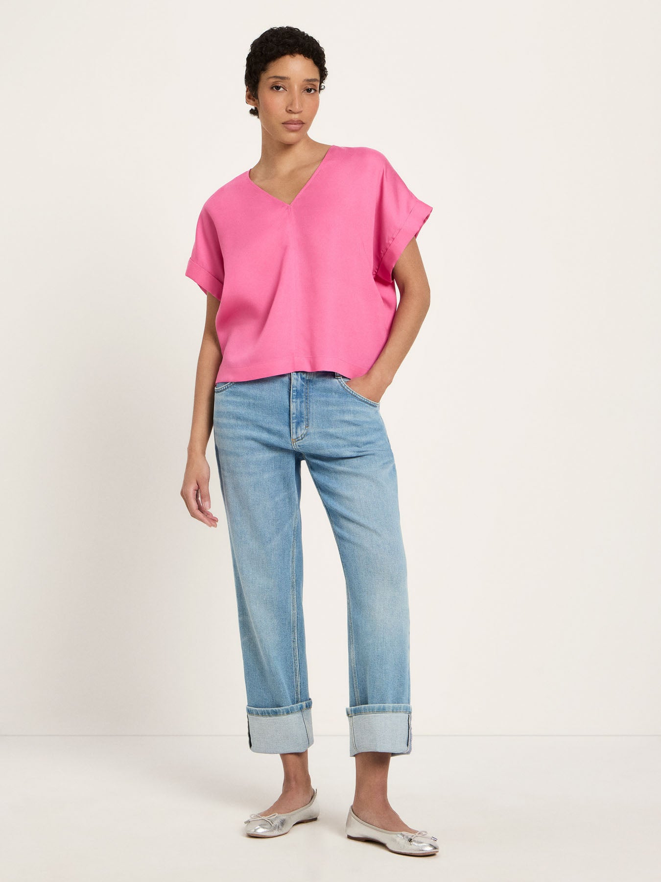 Blusenshirt - Bright Orchid von Lanius