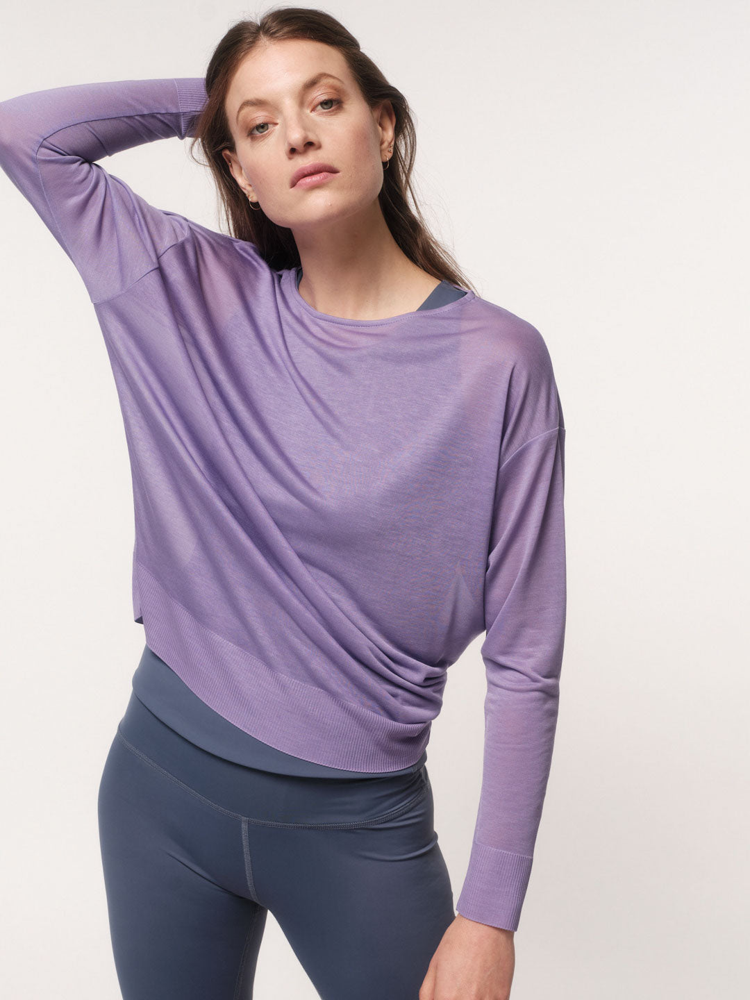 Fledermausshirt - Lilac von Lanius