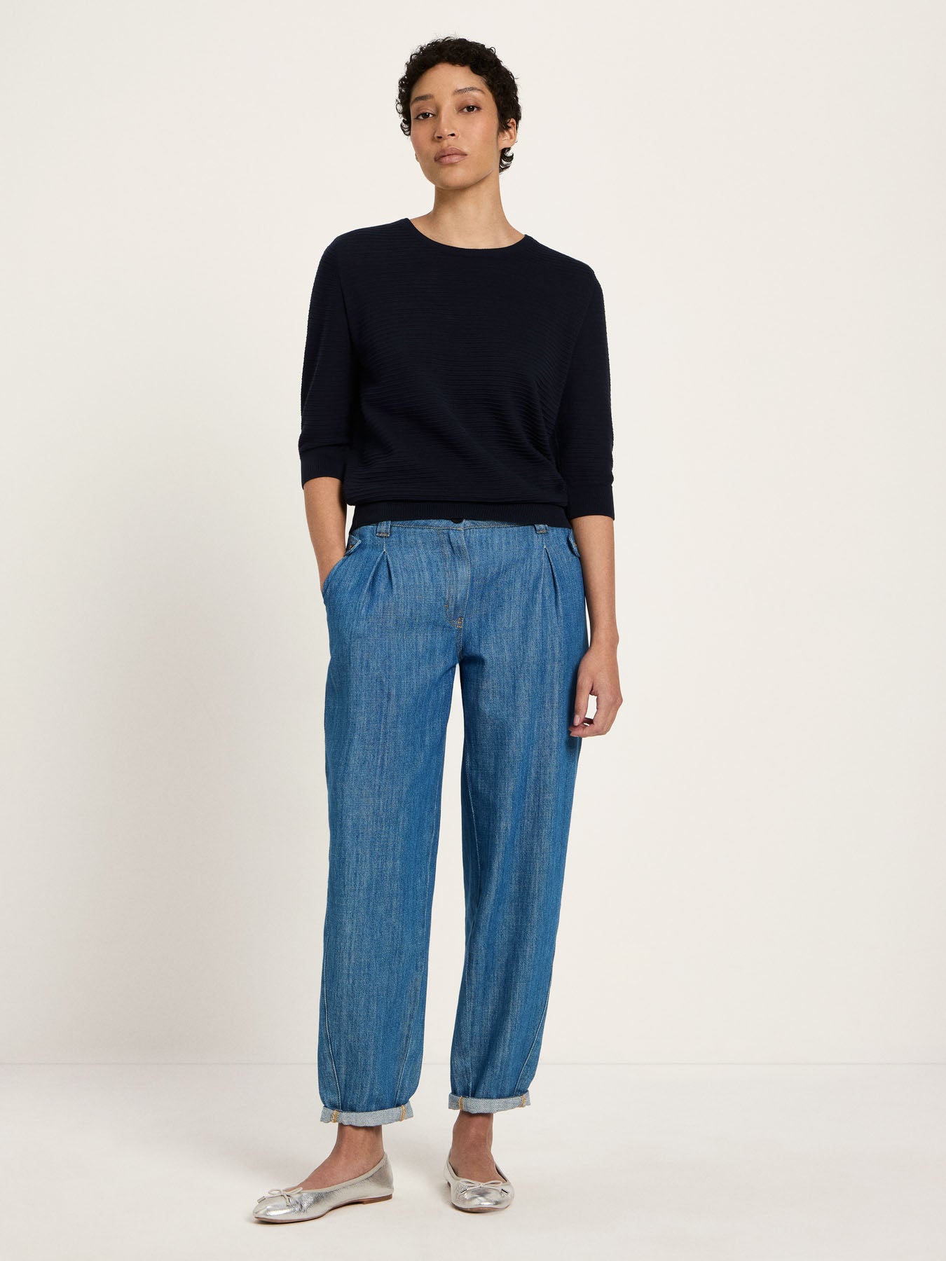 Halbarmpullover (GOTS) - Midnight von Lanius