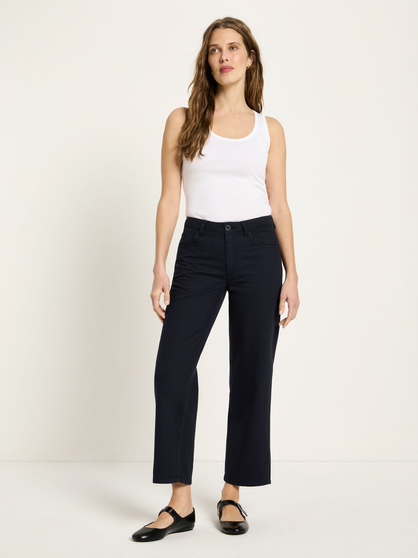 Hose mit geradem Bein (GOTS) - Onyx von Lanius