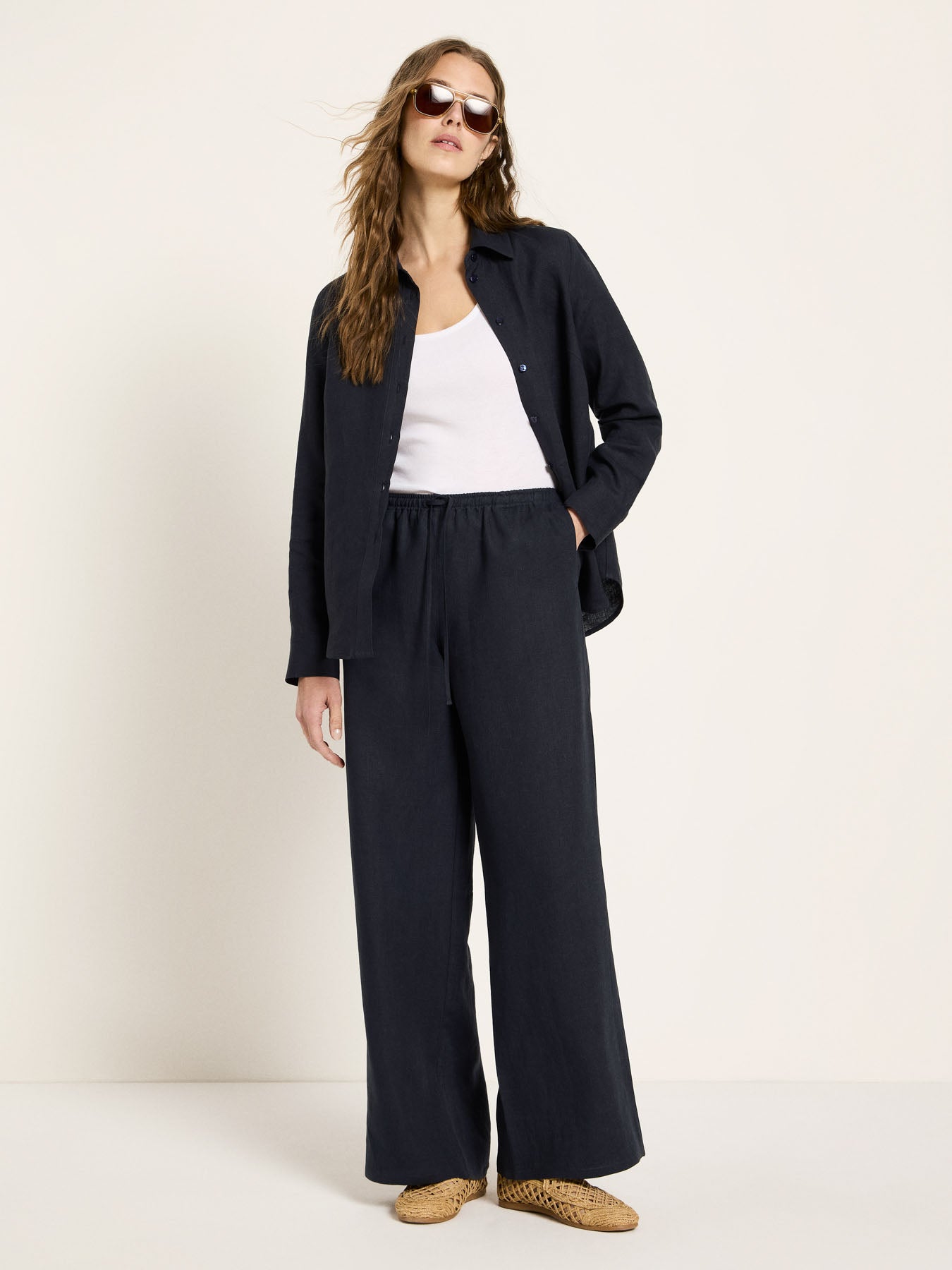 Hose mit Tunnelzug (GOTS) - Midnight von Lanius