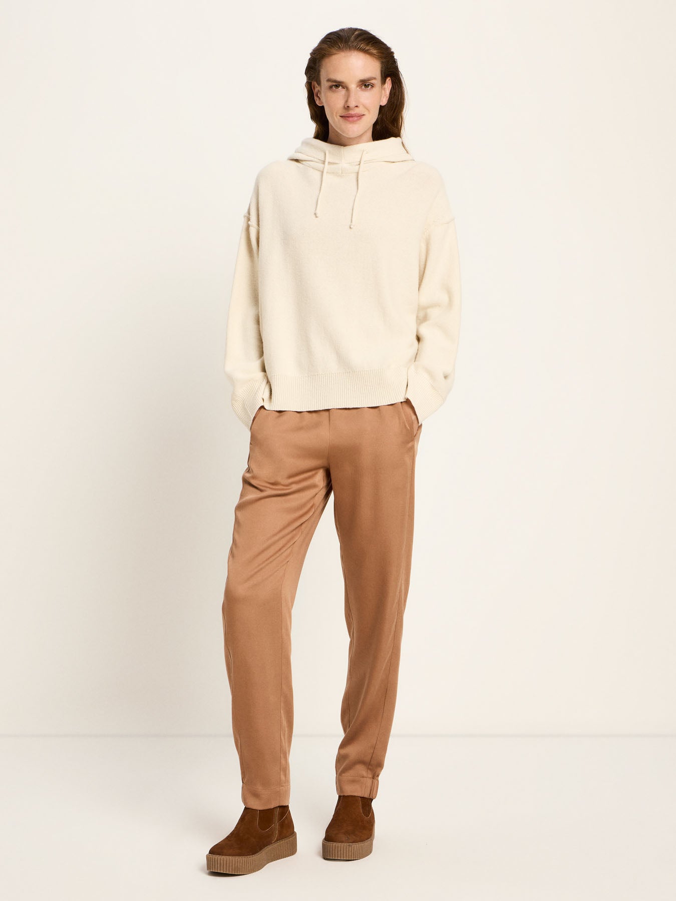 Kapuzen Pullover (GOTS) - Off White von Lanius