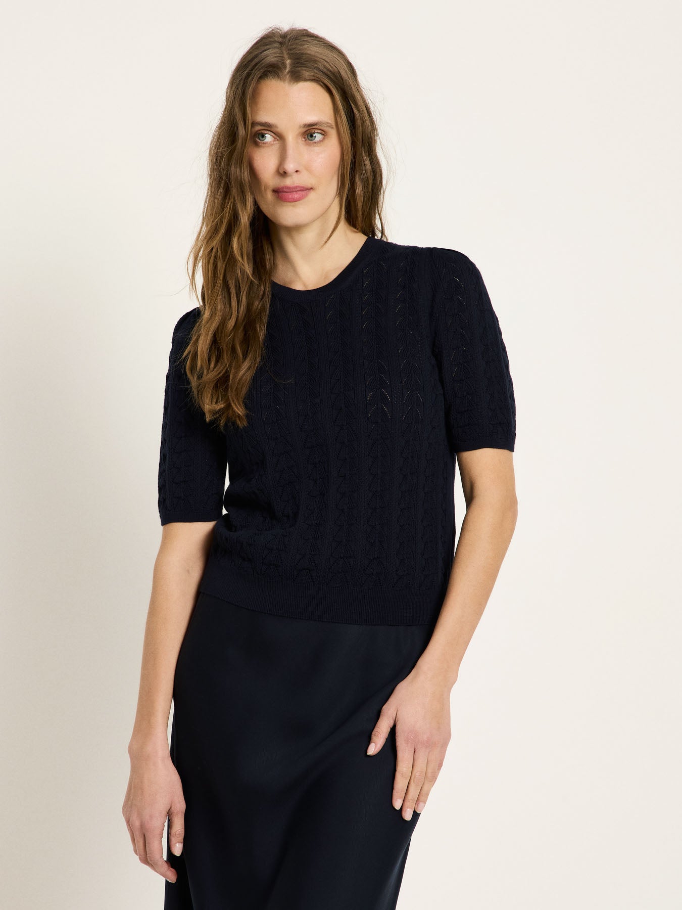 Kurzarmpullover (GOTS) - Midnight von Lanius