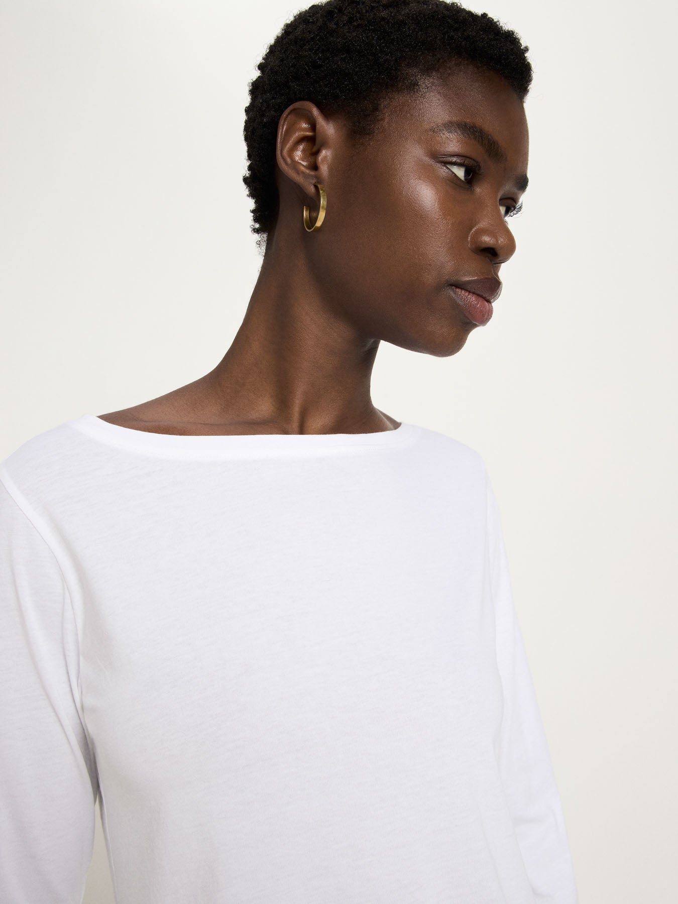 U-Boot Shirt mit 3/4 Arm (GOTS) - Bright White von Lanius