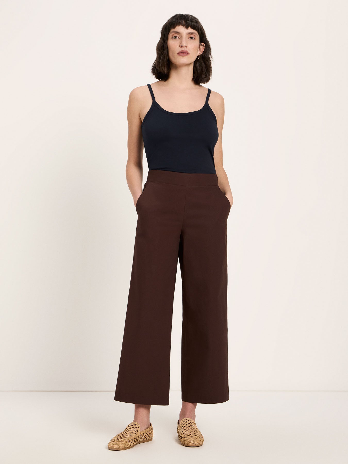 Verkürzte Hose (GOTS) - Chocolate von Lanius